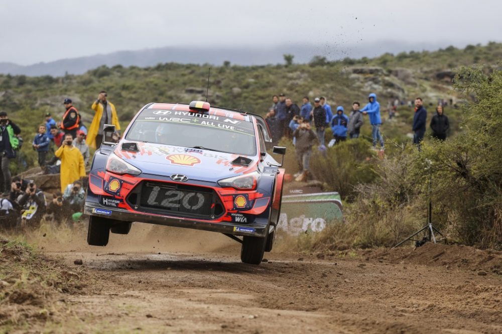 Thierry Neuville/Nicolas Gilsoul im Hyundai i20 WRC bei der Rallye Argentinien (Bild: Austral/Hyundai Motorsport)