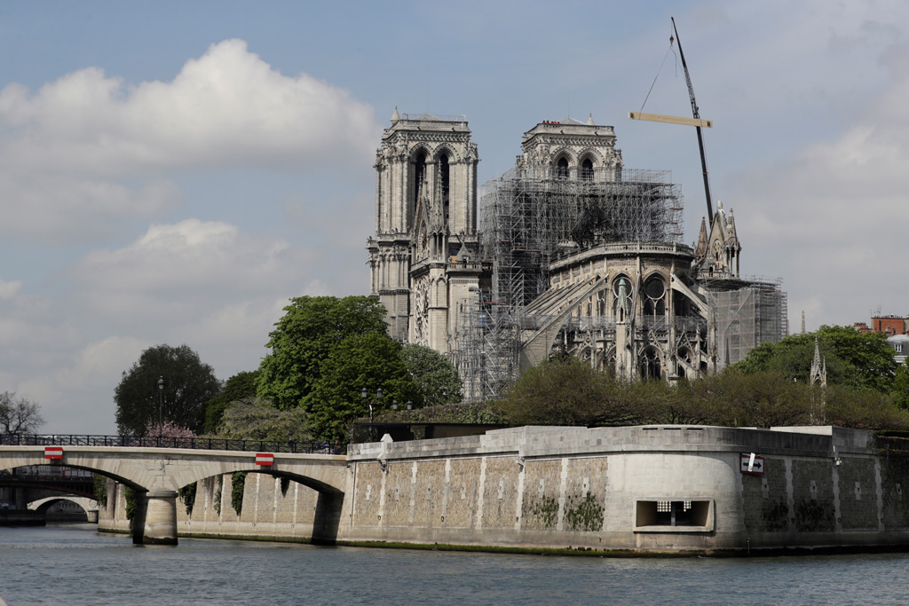 Notre-Dame, zwei Tage nach dem Brand (Bild: Thomas Samson/AFP)