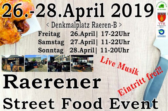 Street-Food-Event 2019 (Plakat: Verkehrsverein Raeren)
