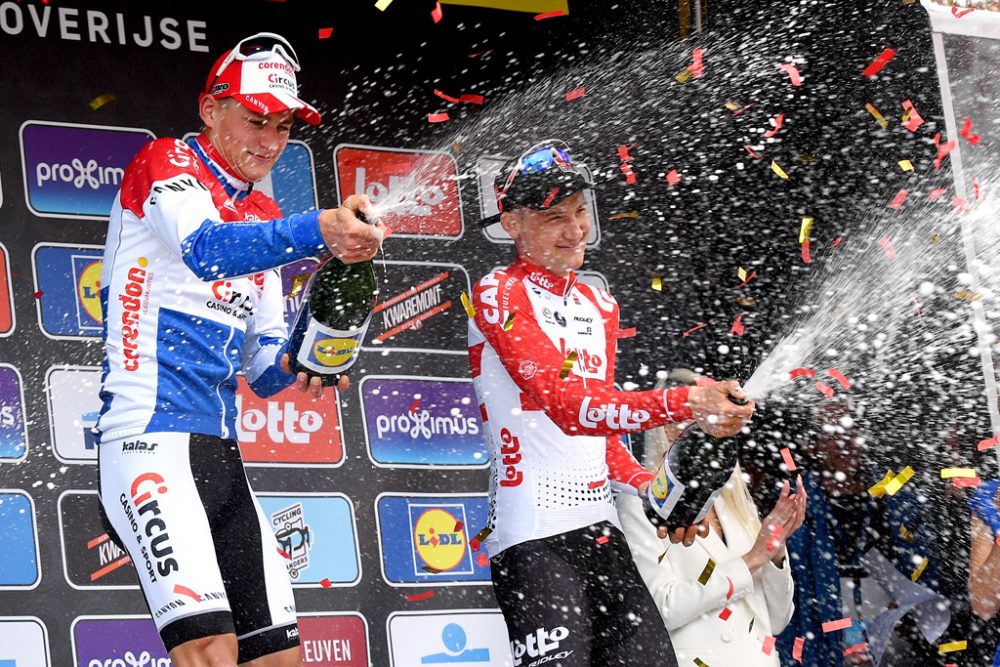 Mathieu Van der Poel gewinnt den Brabantse Pijl, Tim Wellens wird Dritter (Bild: David Stockman/Belga)