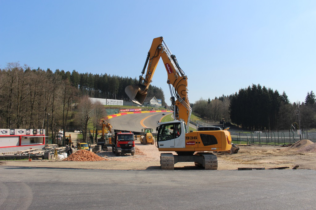 Bauarbeiten für die neue Rallycross-Strecke in Spa-Francorchamps (Bild: Katrin Margraff/BRF)
