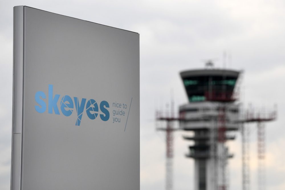 Kontrollturm der Flugsicherung Skeyes in Brüssel (Bild: Yorick Jansens/Belga)