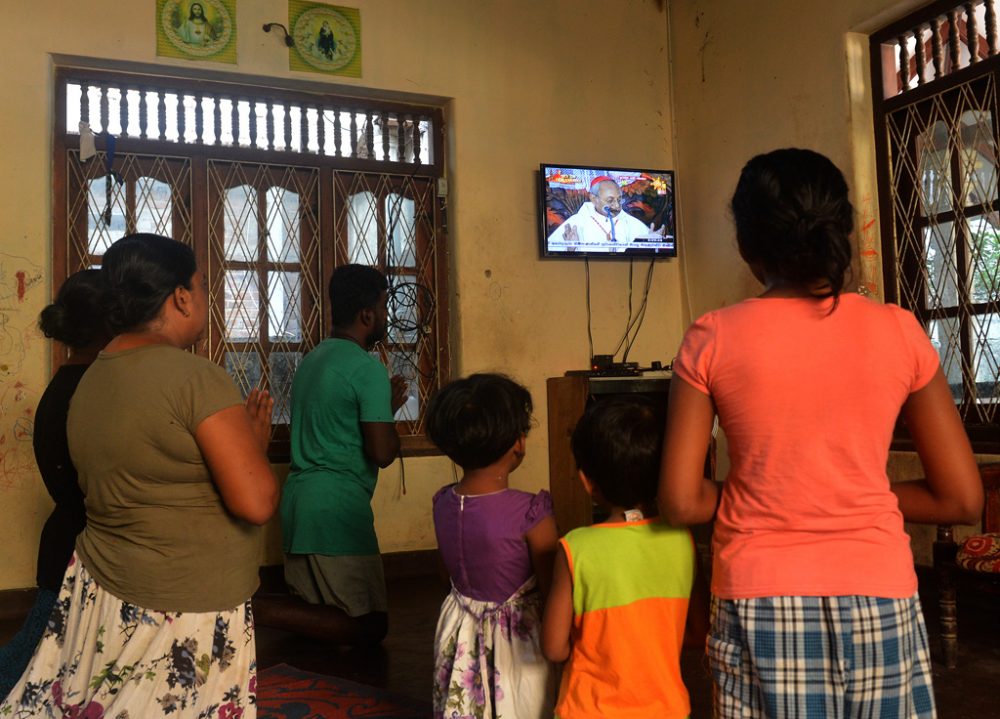 Fernseh-Gottesdienst mit Malcolm Ranjith (Bild: Ishara S. Kodikara/AFP)