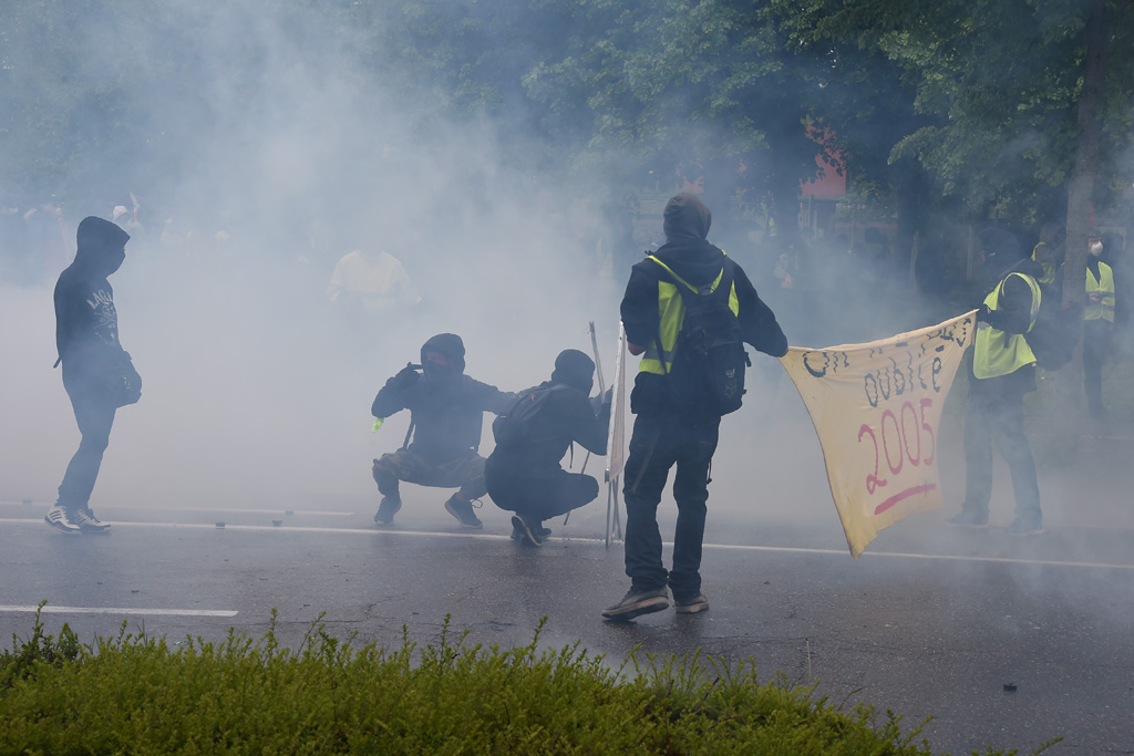 Ausschreitungen bei Gelbwesten-Protesten in Straßburg