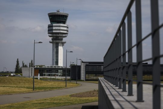 Kontrollturm der Flugsicherung Skeyes in Brüssel