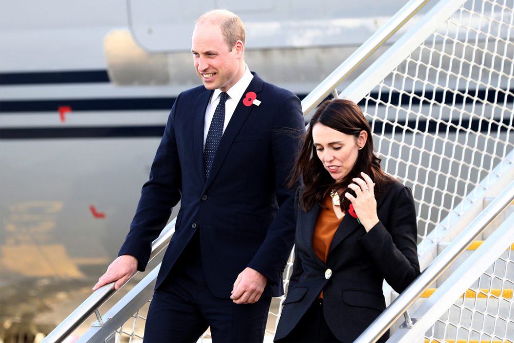 Prinz William und die neuseeländische Premierministerin Jacinda Ardern (Bild: Hannah Peters/Pool/AFP)