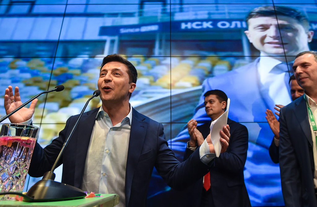 Wolodymyr Selenskyj hat die Präsidentenwahl in der Ukraine gewonnen