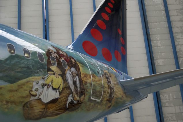 Bruegel-Flugzeug von Brussels Airlines