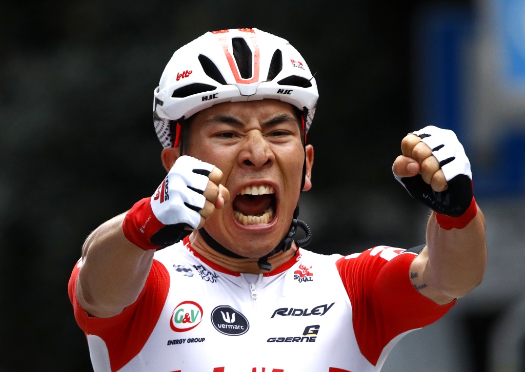 Caleb Ewan gewinnt die achte Giro-Etappe (Bild: Luk Benies/AFP)