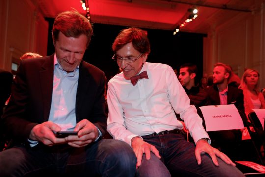 Paul Magnette und Elio Di Rupo (Bild: Nicolas Maeterlinck/Belga)