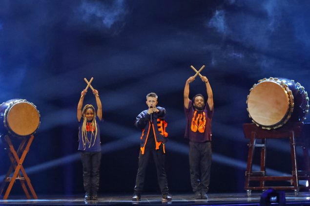 Eliot bei den Proben zum ESC am Montag (Bild: Jack Guez/AFP)