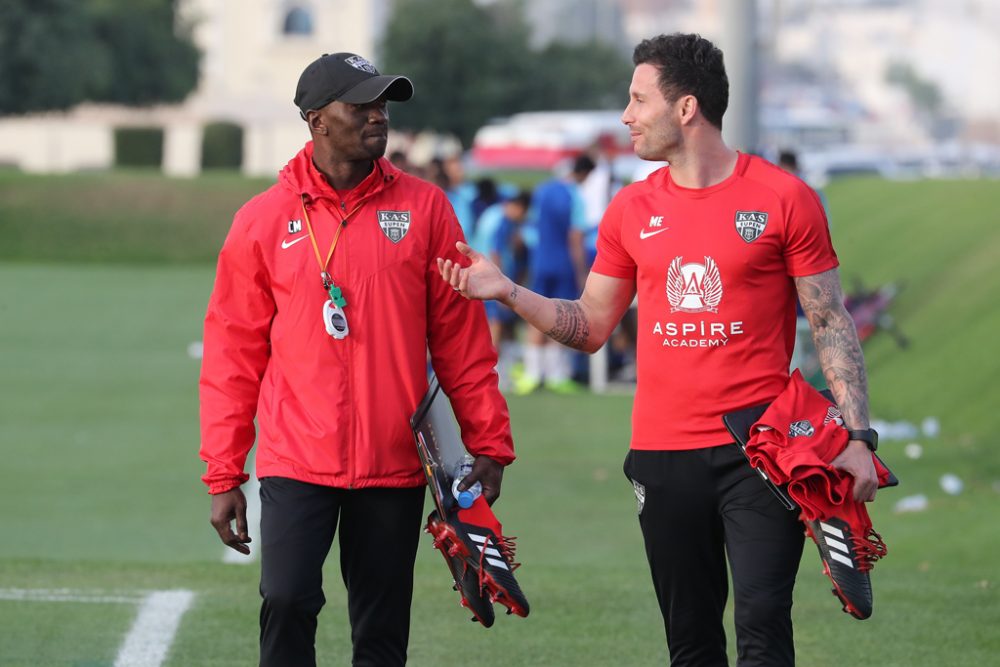 Claude Makelele und Manel Exposito (Bild: Bruno Fahy/Belga)