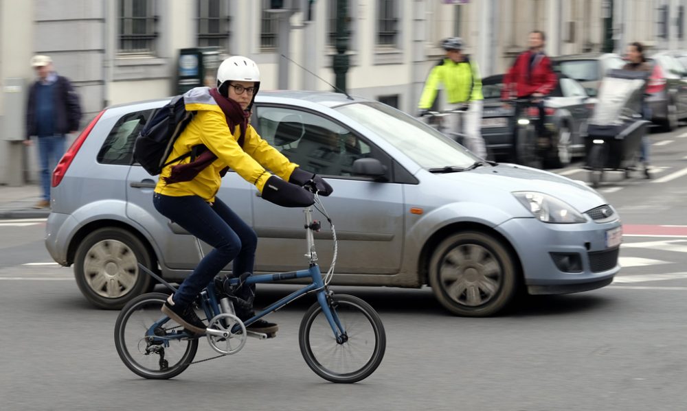 Fahrradfahrer in Brüssel
