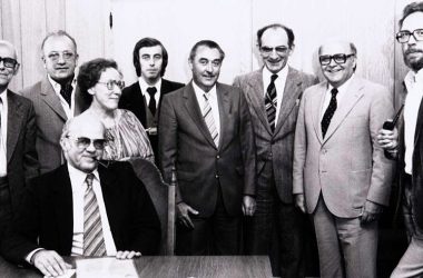 Inge Gerckens mit dem BRF-Team im Jahr 1979 (Bild:BRF)