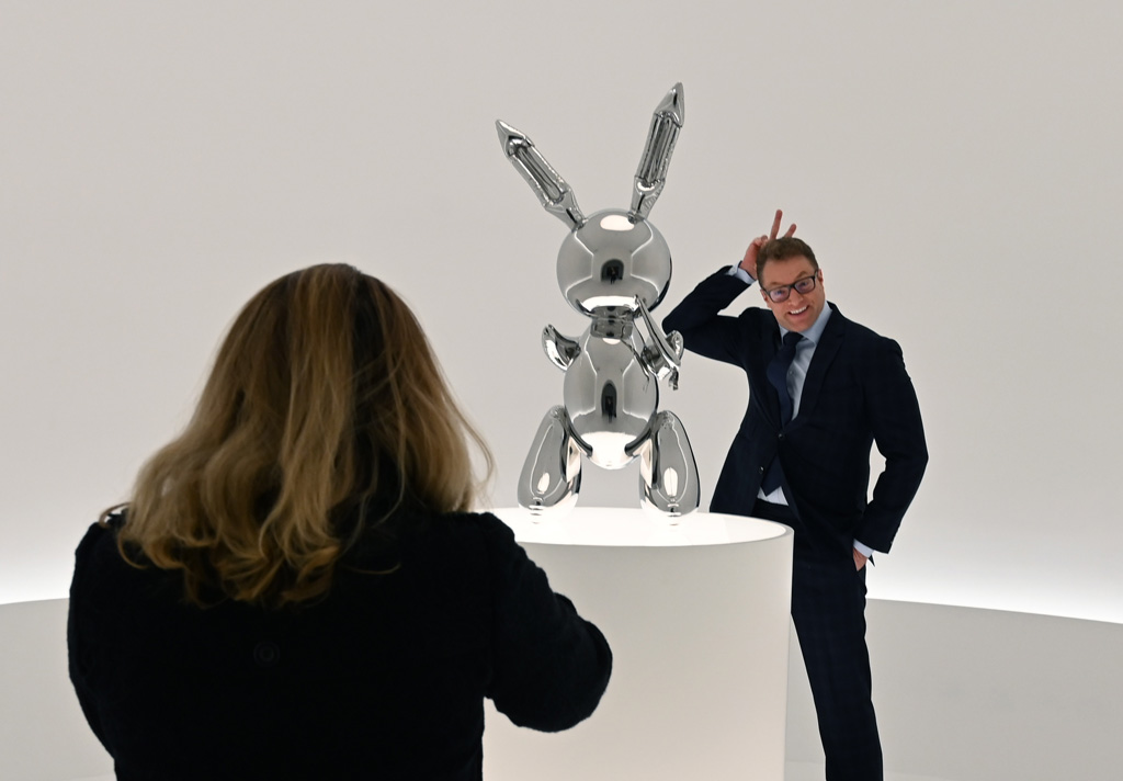 "Rabbit" von Jeff Koons erzielt Rekordpreis von 91 Millionen Dollar (Bild: Timothy A. Clary/AFP)