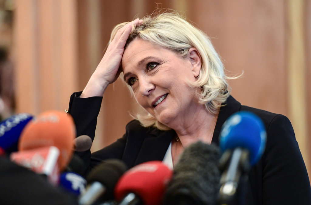 Marine Le Pen in Mailand (Bild: Miguel Medina/AFP)