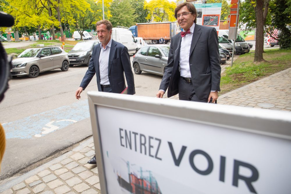 Paul Magnette und Elio Di Rupo (Bild: Bruno Fahy/Belga)