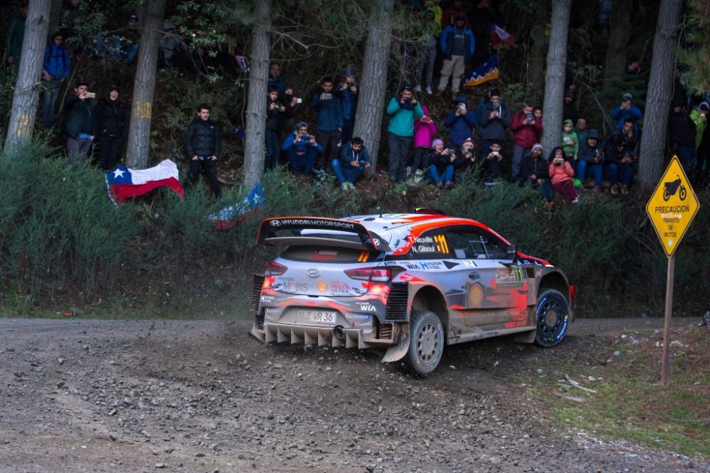 Thierry Neuville/Nicolas Gilsoul im Hyundai i20 WRC bei der Rallye Chile (Bild: Hyundai Motorsport)