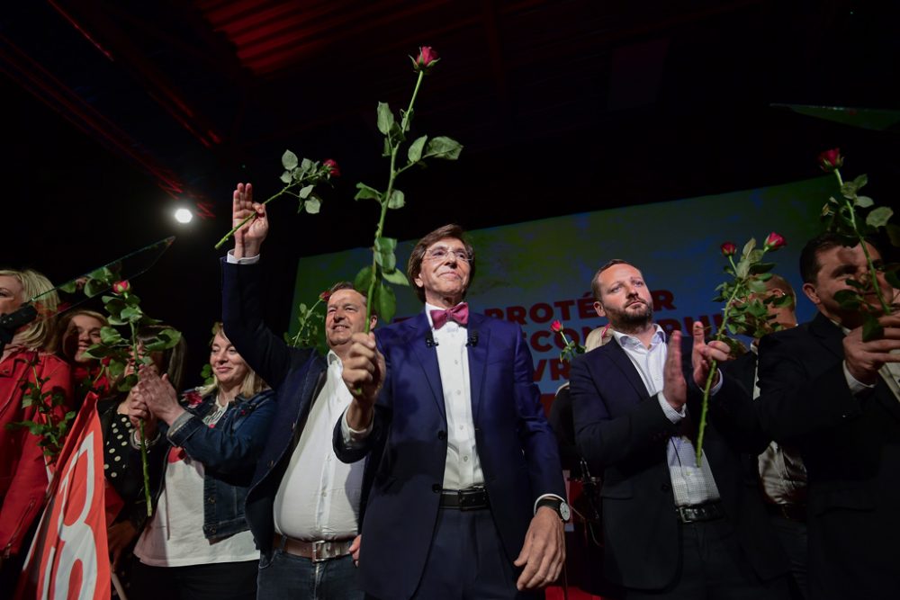 Veranstaltung von FGTB, PS und Solidaris zum 1. Mai in La Louvière (Bild: Laurie Dieffembacq/Belga)