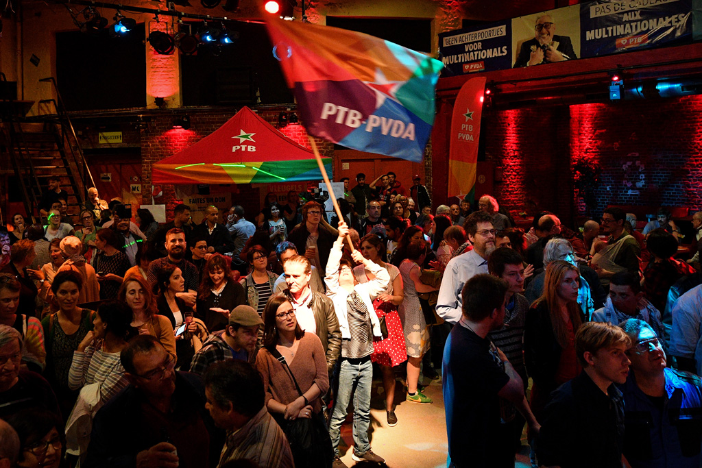 PTB-PVDA-Wahlparty in Brüssel