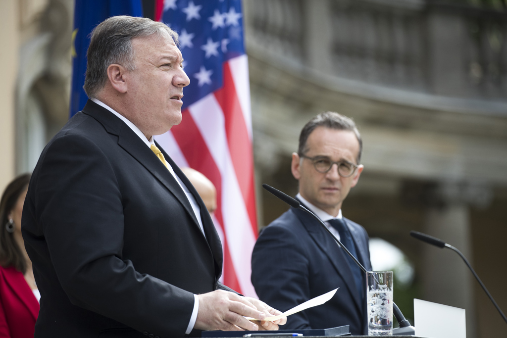 US-Außenminister Mike Pompeo und Deutschlands Außenminister Heiko Maas in Berlin (Bild: Odd Andersen/AFP)