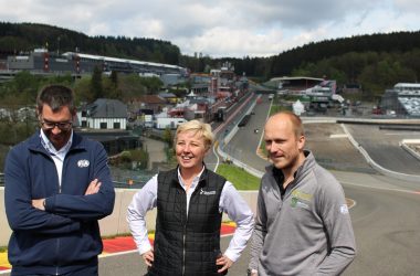 Benoît Dupont (General Manager Off Road bei der FIA), Rennstrecken-Direktorin Nathalie Maillet und Torsen Olben (World RX Managing Director bei IMG) - Bild: Katrin Margraff/BRF