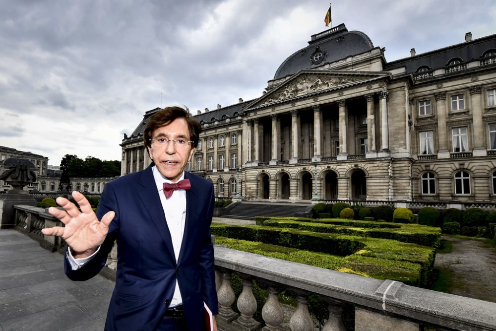 Elio Di Rupo nach den Konsultationen bei König Philippe