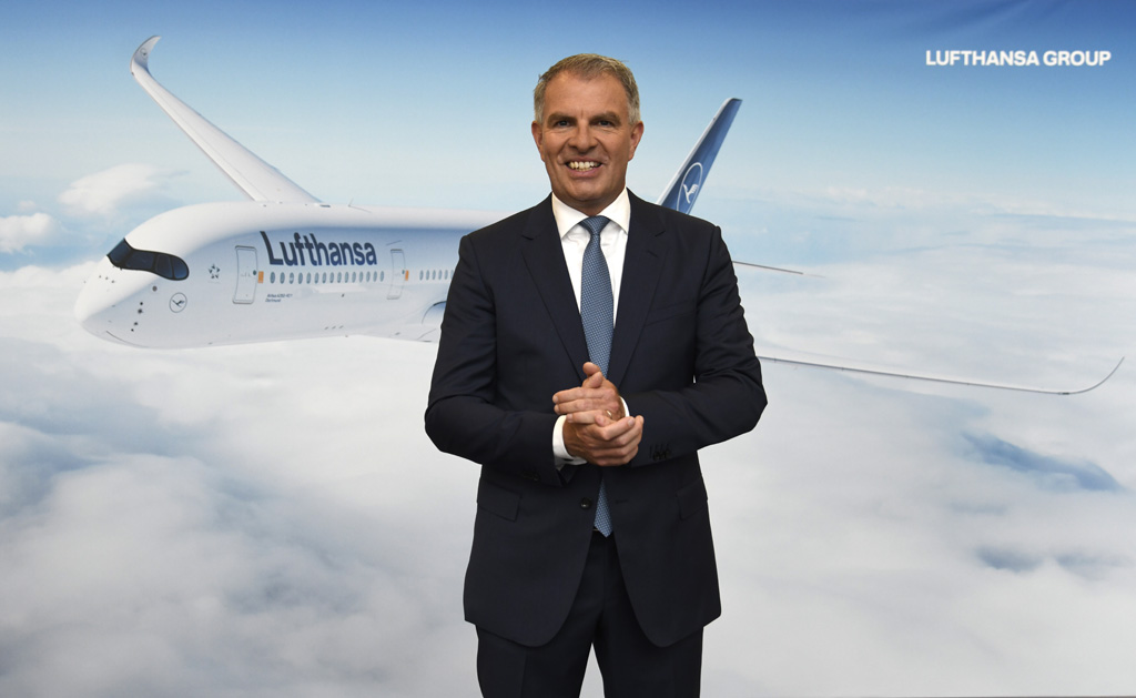 Lufthansa-Chef Carsten Spohr bei der Hauptversammlung