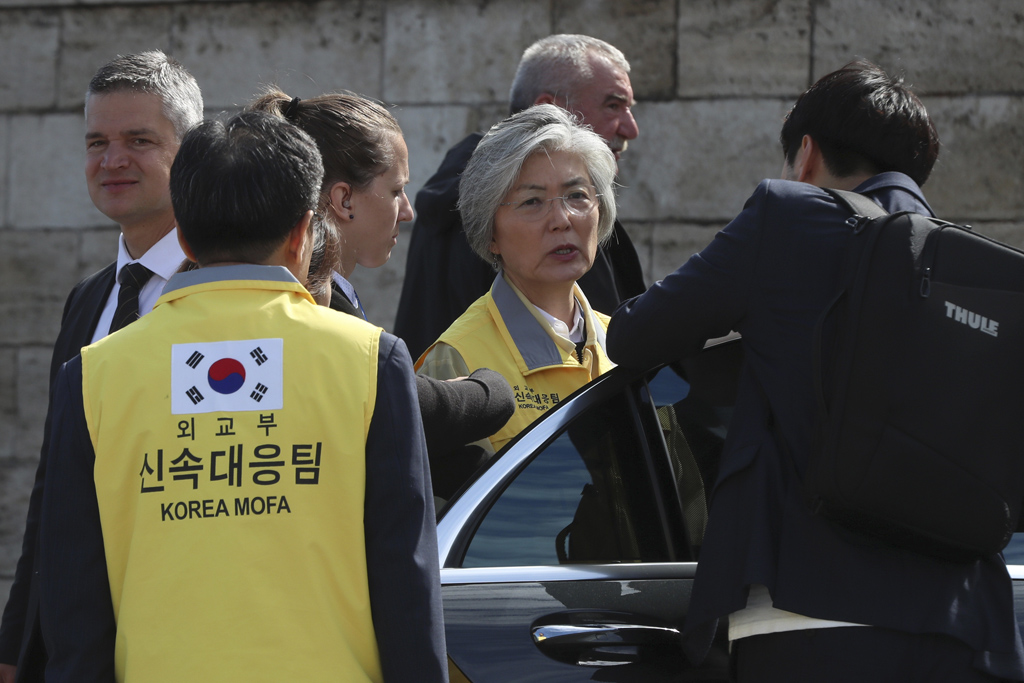 Südkoreas Außenministerin Kang Kyung-wha (Foto: Ferenc Isza, AFP)