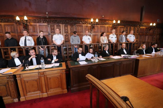 Mord an Valentin: die Angeklagten Killian Wilmet, Loick Masson, Dorian Daniels, Belinda Donnay und Alexandre Hart vor dem Schwurgericht in Lüttich