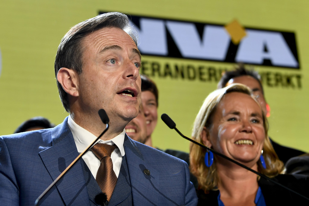 Bart De Wever bei der N-VA-Wahlparty