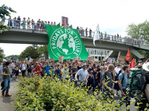 Demonstration "Fridays for Future" in Aachen (Archivbild: Manuel Zimmermann/BRF)