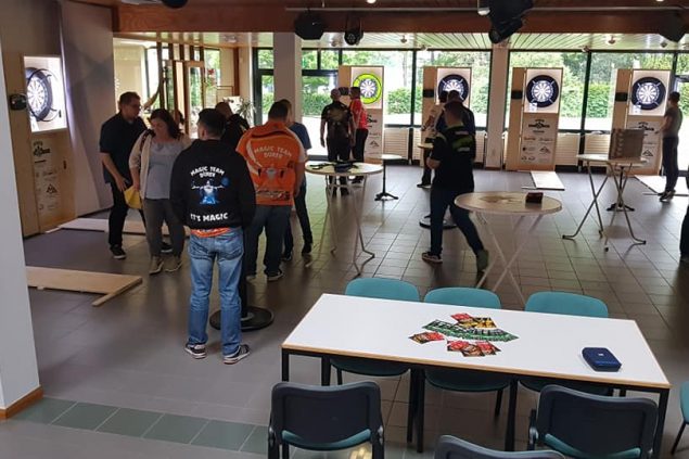 Eastbelgian Darts Masters im BRF-Funkhaus (Bild Christophe Ramjoie/BRF)