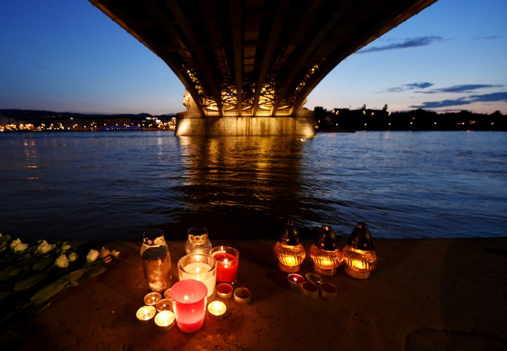 Schiffsunglück auf der Donau in Budapest