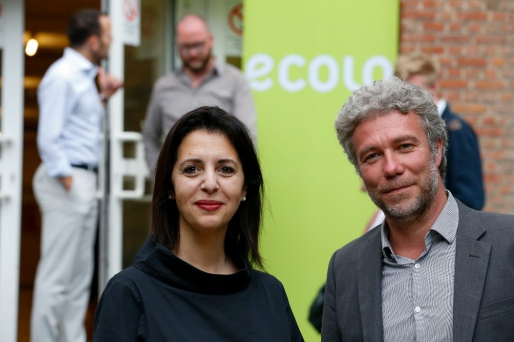 Zakia Khattabi und Alain Maron nach der Abstimmung in Brüssel (Bild: Nicolas Maeterlinck/Belga9