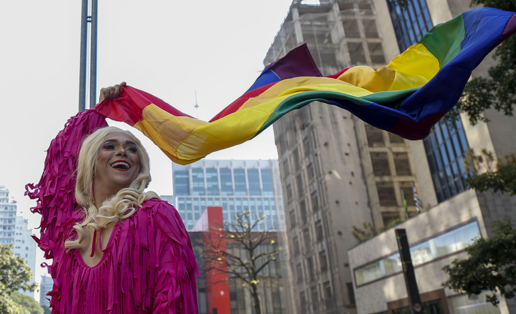 Gay-Pride-Parade in Sao Paulo (Bild: Miguel Schincariol/AFP)