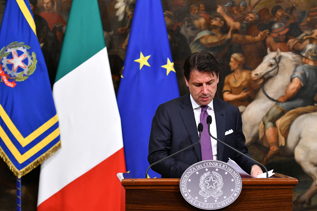 Italiens Premier Giuseppe Conte - Foto: Alberto PIZZOLI / AFP