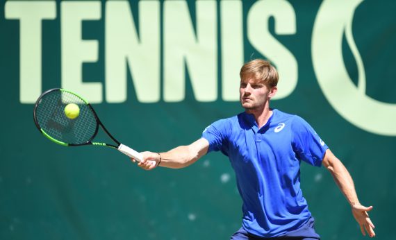 Goffin beim Match gegen Roger Federer (Bild: Carmen Jaspersen/AFP)