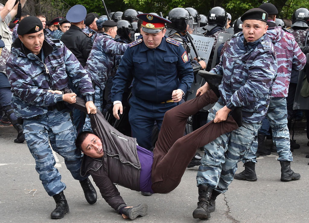Festnahmen am Wahltag in Kasachstan (9. Juni 2019)