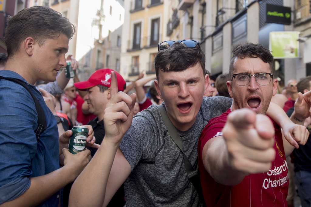 Liverpool-Fans am 31.5.2019 in Madrid (Bild: Curto De La TorreAFP)
