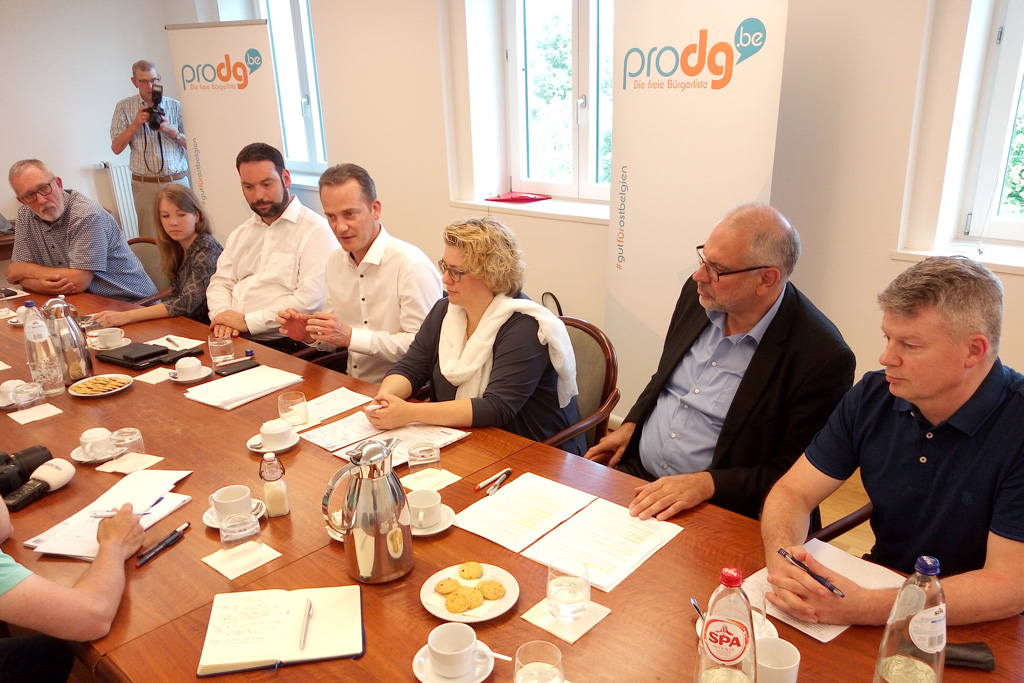 ProDG-Fraktion stellt ihre politischen Ziele für die neue Legislatur vor (Bild: Manuel Zimmermann/BRF)