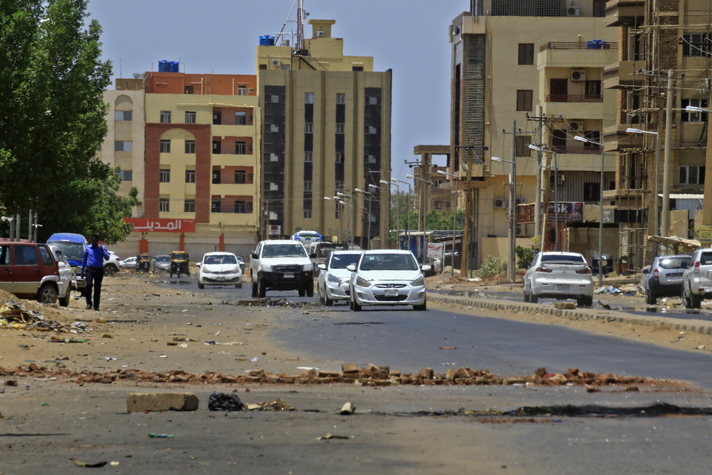 Barrikade am 6.6.2019 in der sudanesischen Hauptstadt Karthum (Bild: AFP)