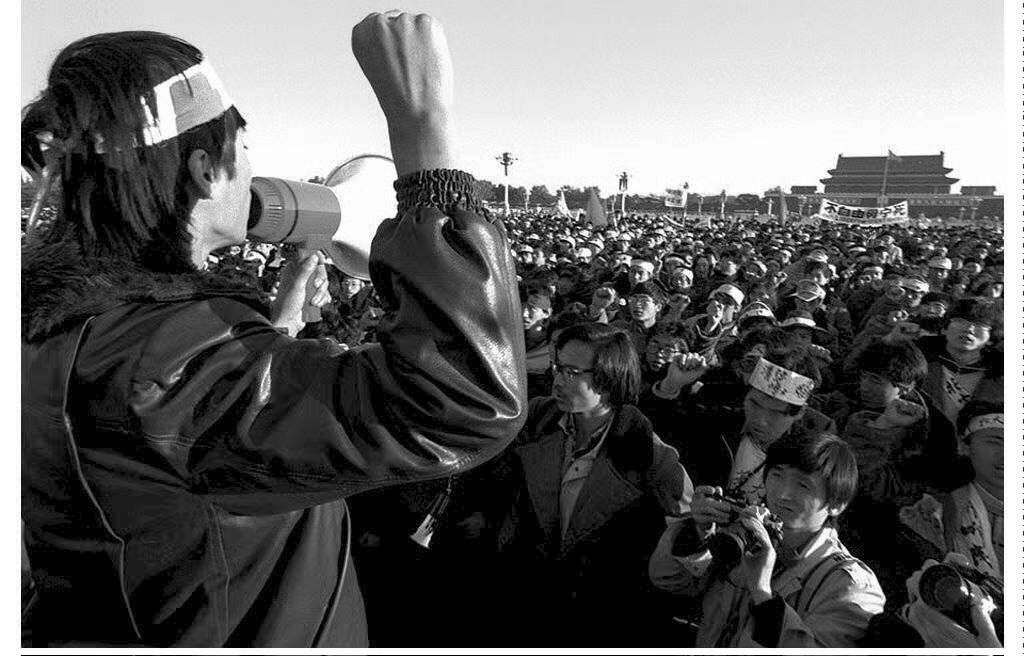 Protest auf dem Platz des Himmlischen Friedens im Mai 1989 (Archivbild: EPA)