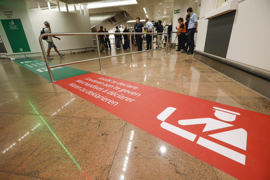 Zollbereich am Flughafen Zaventem (Bild: Thierry Roge/Belga)