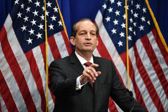 us_Arbeitsminister Alexander Acosta AM 10.7.2019 5Bild: Brendan Smialowski/AFP°