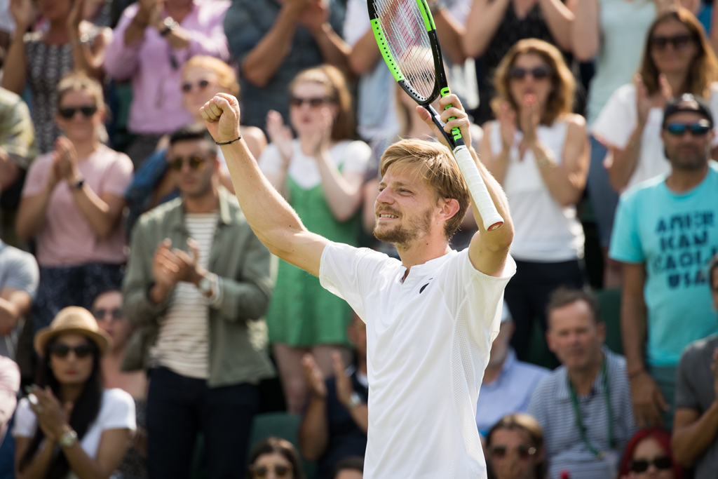 David Goffin erreicht das Viertelfinale von Wimbledon (Bild: Benoit Doppagne/Belga)