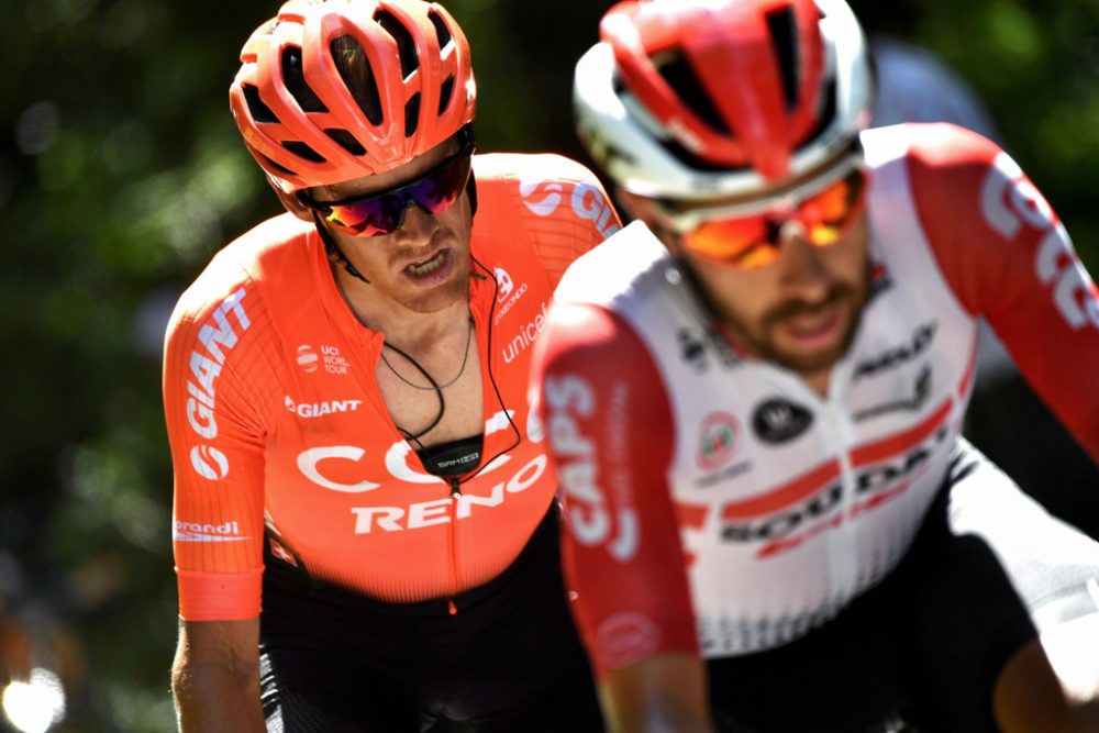 Alessandro De Marchi (links) und Thomas De Gendt (Bild: Jeff Pachoud/AFP)