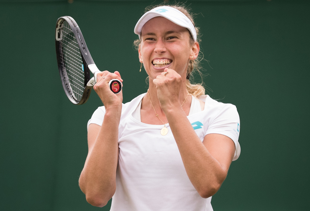Elise Mertens beim Tennisturnier von Wimbledon (Bild: Benoit Doppagne/Belga)