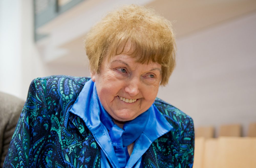 Eva Kor im April 2015 (Bild: Julian Stratenschulte/Pool/AFP)