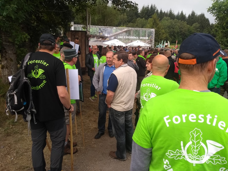 Sensibilisierungsaktion der Forstbeamten in Bertrix (Bild: Julien Baltus/Belga)